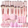 LOVELAY CREATIONS 36-Piece Pink Makeup Brushes - 4 of 4