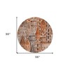 Orange Copper And Salmon Village Houses Washable Indoor Outdoor Area Rug - 3 of 4