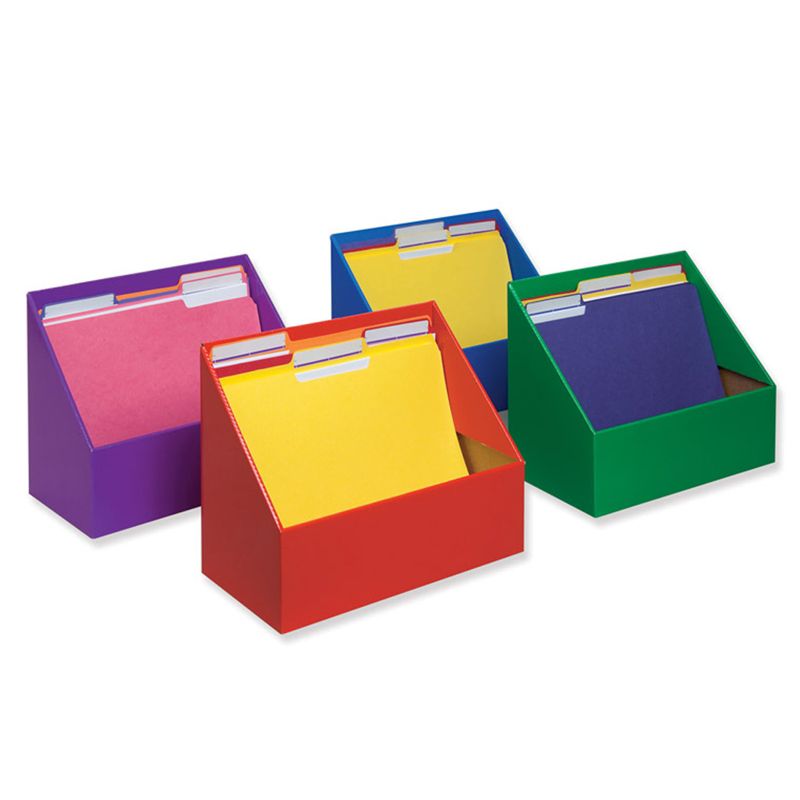Classroom Keepers® Folder Holder Assortment, 4 Assorted Colors, 9-3/4"H x 12"W x 5-3/4"D, 4 Folders, 2 of 3