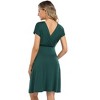 Coolmee Women Casual Floral Maternity Large V-Neck Small A-Line Short Sleeve Flowy Ruffled Midi Dress Breastfeeding Dress - 3 of 4