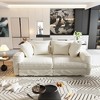 Jump Into Fun 102.4'' Cloud Couch, Plush Corduroy 4-Seat, Sofa Convertible Deep Seat Sofa Lounge Chair With Pillows for Living Room, Apartment - 3 of 4