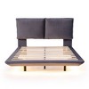 Full Size Upholstered Platform Bed with Sensor Light and 2 Large Backrests - 3 of 4