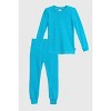 City Threads Girls USA-Made Soft & Cozy Thermal Long Johns 2-Piece Set - Warm Base Layer & Loungewear - 4 of 4