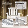 All-Weather Patio Chair, HDPE Patio Dining Chair, Heavy Duty Wood-Like Outdoor Furniture for Garden, Deck, Porch, Lawn - 4 of 4