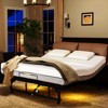 VYNXARIA Queen Adjustable Bed Frame in Black: Head & Foot Tilt, Wireless Zero - Gravity Motor, 4 USB Ports, Under - Bed Night Lights - 3 of 4