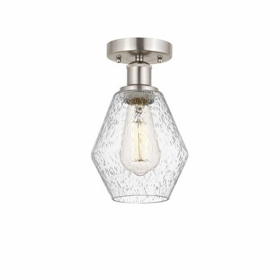 Cindyrella - 1 Light Semi-Flush Mount In Nautiical Style-10.25 Inches Tall and 6 Inches Wide