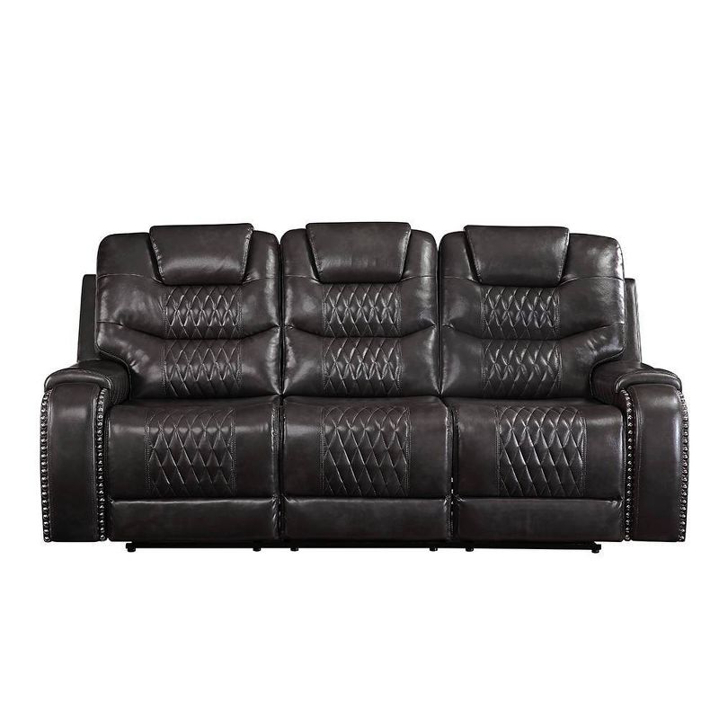 90&#34; Braylon Sofa Magnetite PU - Acme Furniture, 5 of 9