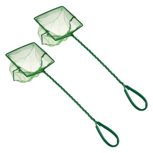 3Pcs Aquarium Net Fish Tank Portable Square Fish Aquarium Accessories  Fishing Net Green Floating Objects Cleaning Tool - AliExpress