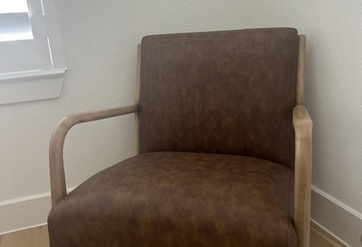 Target esters wood discount arm chair husk