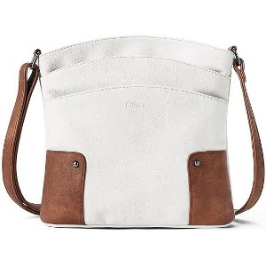 CLUCI Crossbody Bags for Women Leather Purse Travel Vacation Triple Pockets Vintage Handbags Shoulder Bags - 1 of 3