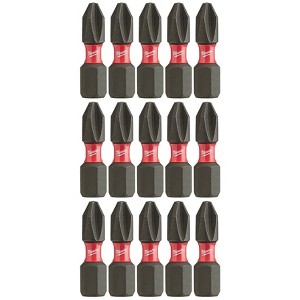 Milwaukee SHOCKWAVE Phillips #2 Insert Bit 48-32-5003 - 15 Piece Contractor Pack - 1 of 2