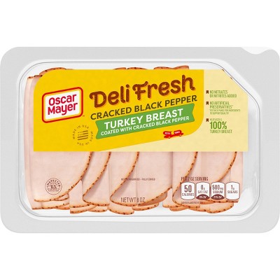 Oscar Mayer Deli Fresh Cracked Black Pepper Turkey - 8oz