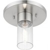 Livex Lighting Carson 1 - Light Flush Mount in  Brushed Nickel - 2 of 3