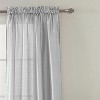 RT Designers Collection Nikki Premium Rod Pocket Curtain Panel 54" x 84" Silver - 2 of 3
