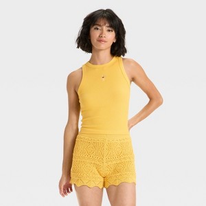 Women's Slim Fit Knit Tank Top - A New Day™ - 1 of 4