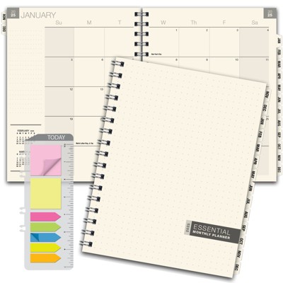 Global Printed Products 2025 Monthly Essential Planner  8.5" x 11"