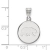 Black Bow Jewelry 10k White Gold California Berkeley Golden Bears NCAA Medium Pendant - 2 of 3