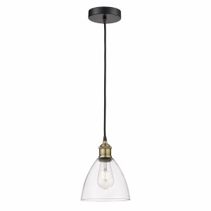 Edison Dome - 1 Light Cord Hung Mini Pendant In Industrial Style-10.25 Inches Tall and 7.5 Inches Wide - 1 of 1