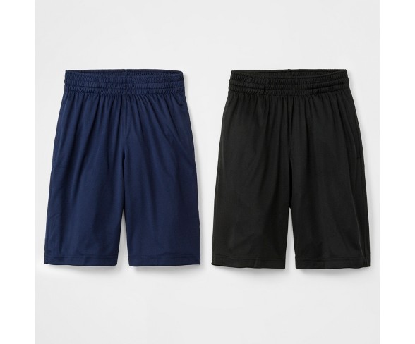 Boys' 2pk Active Shorts Cat Jack™ Blue/Black M