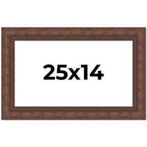 PosterPalooza | 25x14 Wide Bamboo Picture Frame, UV Acrylic, 4 Finishes - Brown, Black, Silver, and Natural - 1 of 4