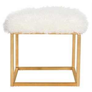 Rowan Square Ottoman - FOX6288 - Safavieh Couture - 1 of 4