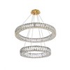 Elegant Lighting Monroe 2 - Light Chandelier in  Gold - 2 of 4