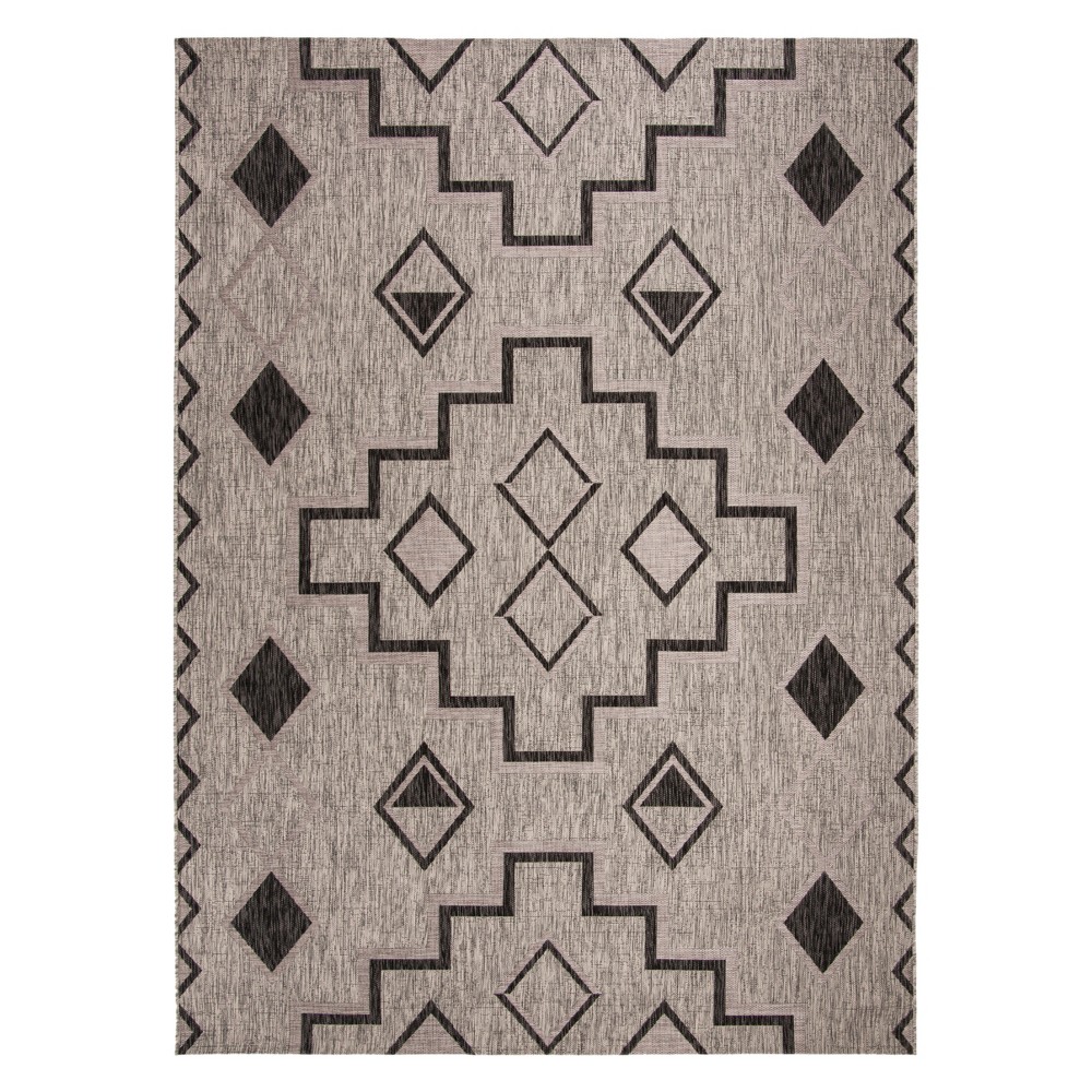  x 11' Cassia Outdoor Rug Gray/Black