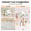 YIYIBYUS Flower Balls for Centerpieces Wedding Flowers - 6 Pcs Fake Small Rose Balls for Party, Home Decor - 4 of 4