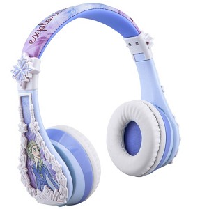 eKids Disney Frozen Bluetooth Headphones for Kids, Over Ear Headphones with Microphone - Blue (FR-B52v1OL) - 1 of 3