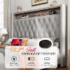 LED Frame with 53.2" Storage Headboard,USB Ports,No Box Spring Needed - 4 of 4