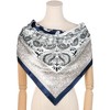 Elerevyo Women's Satin Large Paisley Contrast Color Silk Square Scarf Head Wrap Bandanas 35.4" X 35.4" - 2 of 4