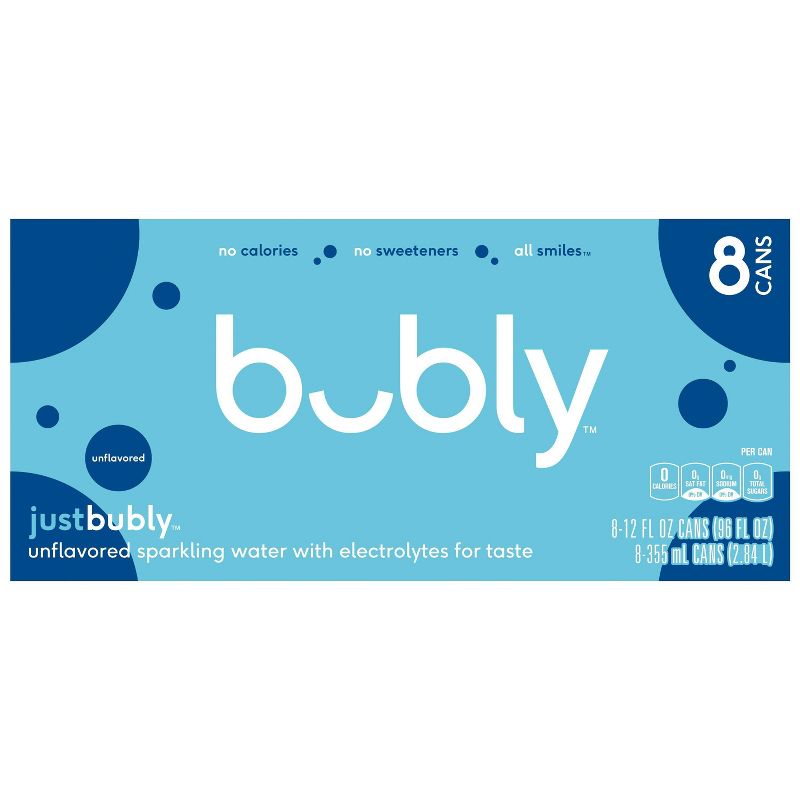 bubly just bubly Sparkling Water - 8pk/12 fl oz Cans, 4 of 5