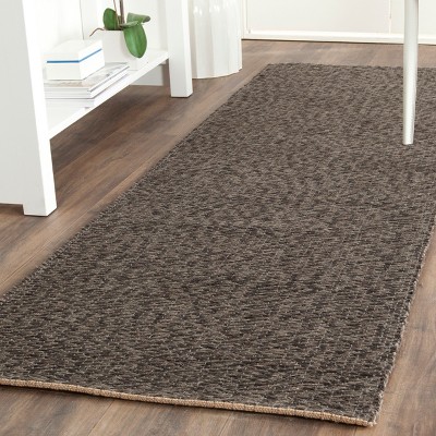 Handmade Gray Jute Area Rug 30" x 10"
