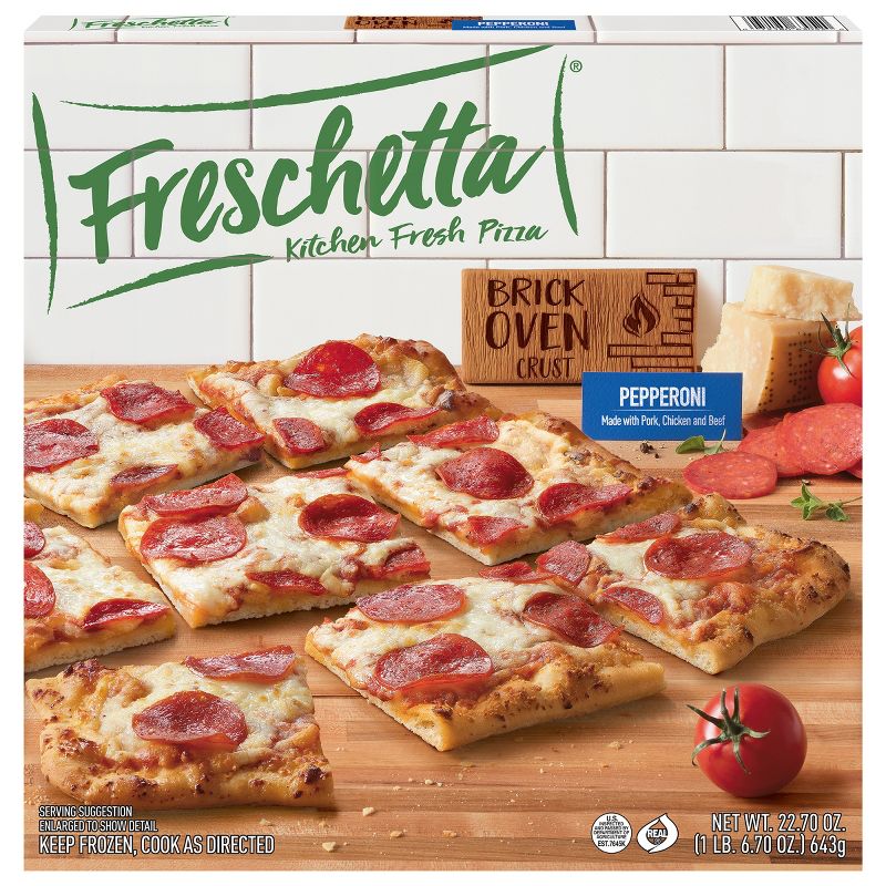 Freschetta Brick Oven Pizza Pepperoni and Italian Style Cheese - 22.7oz, 1 of 11