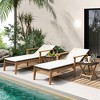 Tangkula Outdoor Chaise Lounge Chair w/ Armrests & 4-Level Backrest Adjustment - 4 of 4
