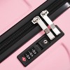 ChicFurnit Bag and Luggage Sets 3PCS Lightweight Durable ABS Suitcase, Packing Cubes, TSA Lock, Pink, 13.6"*8.3"*21.5" - 4 of 4