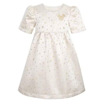 Girls' Disney Holiday Minnie Mouse Dress - Off-White - Disney Store