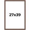 PosterPalooza | 27x39 Wide Barnwood Picture Frame, UV Acrylic, 6 Finishes - Grey, Brown, White, and Black - 2 of 4
