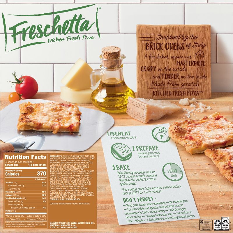 Freschetta Brick Oven Pizza Five Italian Cheese - 20.28oz, 5 of 14