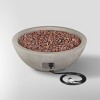 Riverside Round Fire Bowl with Natural Gas Kit Gray - Real Flame - image 3 of 4