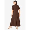 Jessica London Stretch Cotton Button Front Maxi Dress - 3 of 4