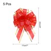 Unique Bargains Wedding Baskets Presents Large Pull Bow Bright Gift Wrapping Ribbon 5 Pcs - 2 of 4