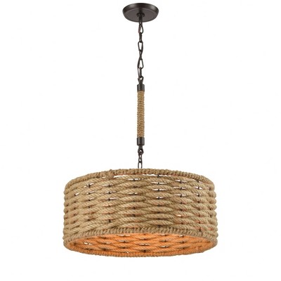 Elk Home Weaverton 3 - Light Chandelier in  Oil Rubbed Bronze