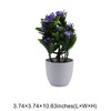 Unique Bargains Artificial Plants Phalaenopsis Orchid Display Plastic 3.74"x3.74"x10.63" 1 Pc - 3 of 4