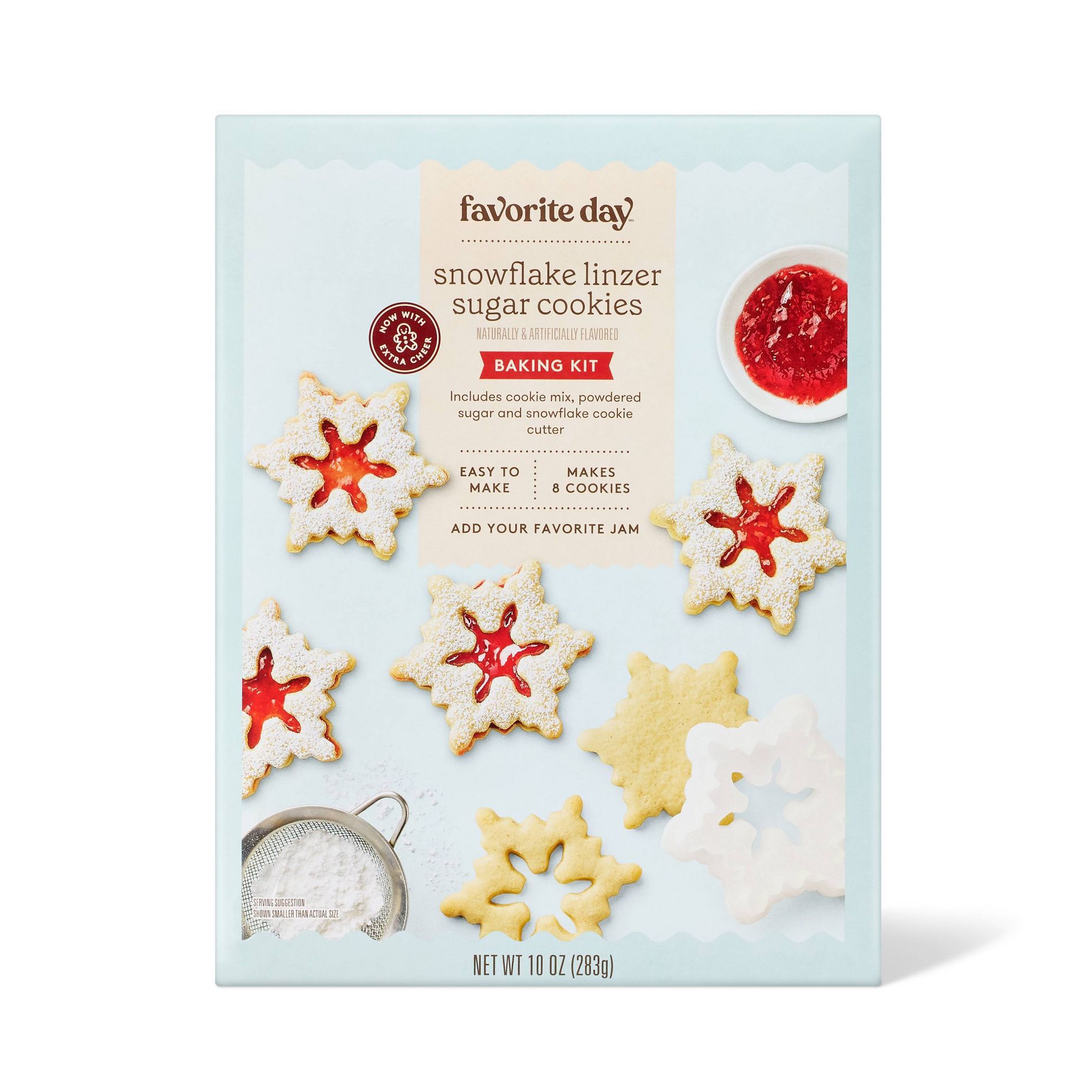 Holiday Linzer Sandwich Cookie Baking Kit - 10oz - Favorite Day™