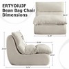 BDELITE Bean Bag Chair for Adults Memory Foam Couch for Living Room-39.76*31.89*29.53 Inch - 3 of 4