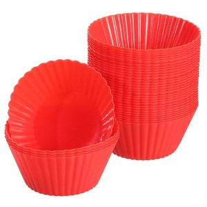 Unique Bargains Silicone Non-Stick Heat Resistant Baking Cups - 1 of 4