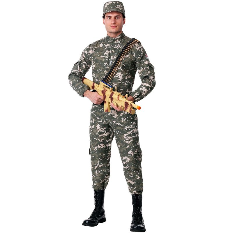 HalloweenCostumes.com Modern Combat Soldier Men's Costume, 2 of 5