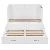 YOOCOZZ Queen Size Murphy Bed & Wall Bed with Bottom Drawer and Charging Ports - White - 4 of 4