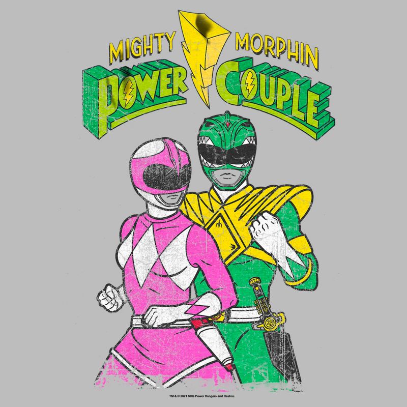 Men's Power Rangers Mighty Morphin Power Couple T-Shirt, 2 of 6